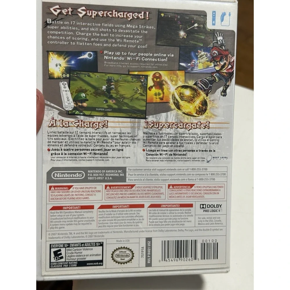 Mario Strikers Charged Nintendo Wii Complete With Manual